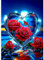 MEIYUDA 5D Diamond Painting Bilder Erwachsene Kinder Rose, Seaside Diamant Painting Bilder Diy Set Bild, Malerei Kristall Diamond Painting Set Erwachsene für Home Wand Décor 30x40cm