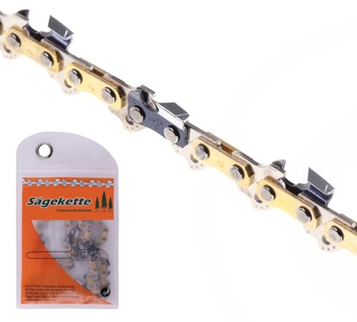 DIY-24H | Chaîne de tronçonneuse semi-gouge compatible avec Parkside PKSA 40 Li A1 A2 B2 Longueur de coupe 40 cm, 3/8 LP 56 TG 1,1 mm