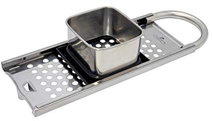 GSD Haushaltsgeräte Spätzlehobel, Kunststoff, Silber, 23,5 cm