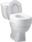 Carex Raised Toilet Seat, Adds 5 Inches of Height to Toilet, 300 Pound Weight Capacity, Slip-Resistant Rubber Pads