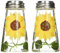 Grant Howard Hand Painted Tapered Salt and Pepper Shaker Set, Sunflowers, Yellow, 2, 39013 39013