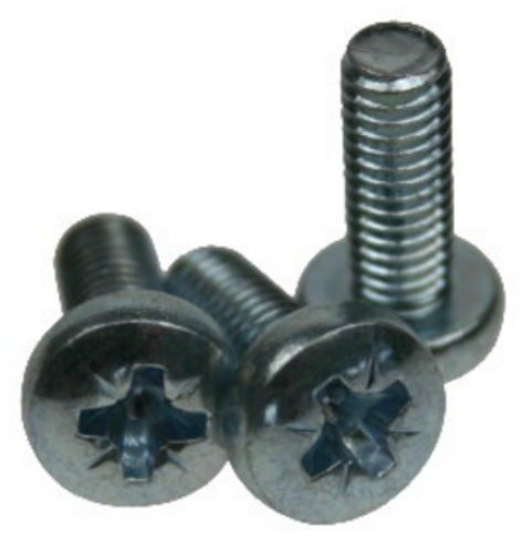 VISSERIE RACK - 16 Vis à Tête Cruciforme M6 x 16 mm - Zinc