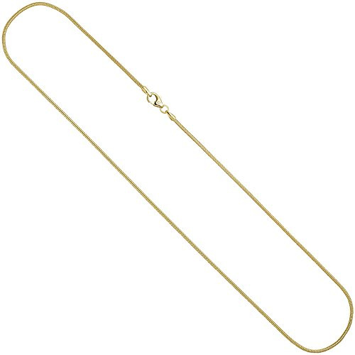 1,4mm Schlangenkette Kette rund 585 Gold Gelbgold 60cm Halskette Halsschmuck