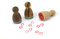 Stemplino® Ministempel - Motiv: Pferdehufe - 12mm Durchmesser - Holzstempel Kinder Stempel Bullet Journal Stempel Pferdestempel
