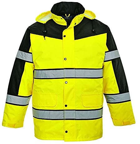 Portwest S462 - Sicherheitsweste Hoch Sichtbar, Zweifarbig - Gelb / Schwarz, Large - Large EU / Large UK