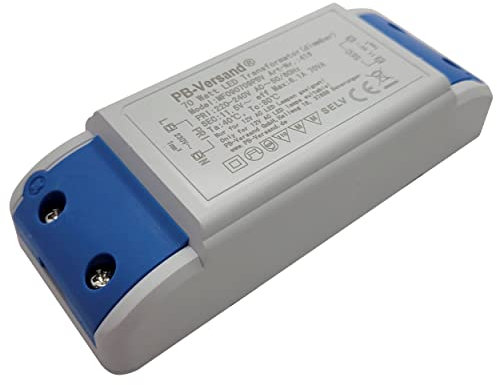 Mini LED Trafo 1-70 Watt 12V~ AC - Transformator - Hochleistungstrafo für G4, GU5.3, MR16, MR11 Spots und mehr