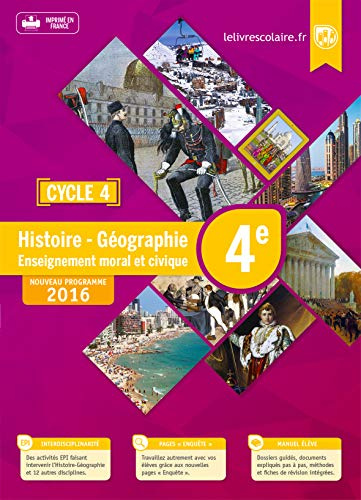 Histoire-Géographie-EMC 4e : Manuel élève