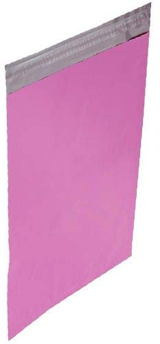 Realpack 100 x rosa Kunststoff-Versandtaschen Größe 48,3 x 73,7 cm 482 mm x 736 mm + 40 mm Lip, DVD Postversand