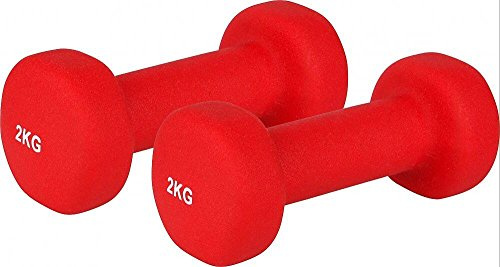 Neopren Hanteln, 0,5 kg, 0,75 kg, 1 kg, 2 kg, 2,5 kg oder 3,5 kg, Set bestehend aus jeweils 2 Hanteln
