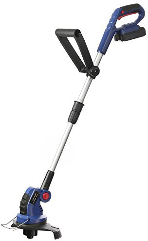 Qualtex Lightweight 24V Cordless Grass Trimmer Cutter with Pivoting Head + Quick Charging