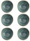 summa - Plato hondo diámetro 16cm Turquesa (Mediano). Set 6 unidades. Vajilla moderna de color | Colección Moon. Uso en casa, restaurante y fiestas