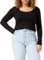 Vero Moda Women's Vmmaxi My Soft Short U-neck Ga Long Sleeve Top, Black (Black Black), M UK