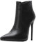 LUXMAX Stivali Donna Tacchi a Spillo Tacco Alto Stivaletti a Punta con Cerniera High Heels 12 CM (Nero) - 39 EU