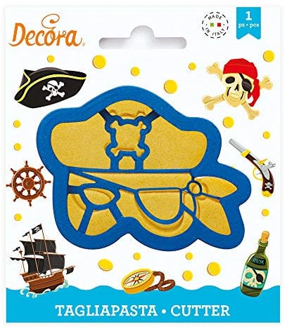 Decora 0255099 Ausstecher Piratenmaske, Kunststoff
