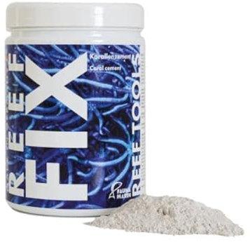 Fauna Marin Reef Fix 500ml, Riffmrtel - Korallenzement, Aquariumdekorationen erstellen, Korallen anbringen, 500g