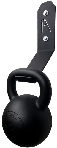 IRON AMERICAN Single Kettlebell Storage Rack Holder Wall Mount Hanging Hook Heavy Duty Steel Weight Rack Home Gym and Fitness Room Training Equipment