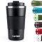 KETIEE Kaffeebecher to go,510ml Thermobecher Kaffee-to-go,Kaffeebecher Thermo,Doppelwandig Reisebecher Travel Mug,Vakuum Isolierbecher mit auslaufsicherem Deckel für Kaffee und Tee,Schwarz
