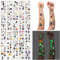 30 Blatt Halloween Tattoo Kinder, Leucht Halloween Deko Temporäre Tattoos Sticker，Halloween Kindertattoos Aufkleber,Halloween Tattoos Gruselig,für Halloween Deko Kinderparty Mitgebsel Jungen Mädchen
