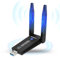 Dongle,WiFi USB Dongle,PC WiFi Antenna USB,WiFi Dongle,AC1300Mbps Dual 5Dbi Antennas,Support2.42GHz/400Mbps&5.8GHz/867Mbps Network,802.11AC Compliant,USB 3.0,Support Win10/8/7/XP, MacOS/10.9-10.15