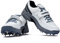 4 WITH QUIVE SEGA Reach Performance Spike Cricket Shoes White/Red/Grey/ (Grey, Numeric_8)