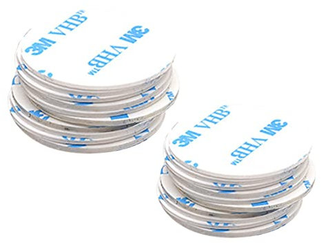 Adhesivo adhesivo de doble cara 3M, 10 pegatinas circulares resistentes al calor de doble cara para ventosa, soporte para teléfono de coche, disco y parabrisas, cámara de salpicadero