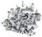 Kadimendium 50 Pcs M4 étoile Vis à Tête Plate Boulon à Tête Fraisée en Acier Inoxydable(M4×8mm)