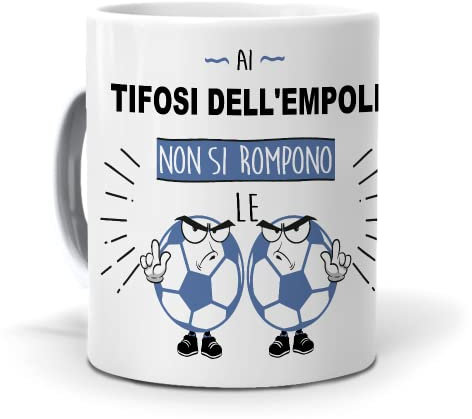 Regalo originale. Idea da regalare. Tazza Ai tifosi dell´empoli non si rompono le palle. Ceramica 350 ml.
