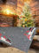 KAMACA Tischdecke Mitteldecke 85x85 cm mit filigraner Stickerei Küche Esstisch Tisch Dekoration Eyecatcher in Herbst Winter Weihnachten (Winterliche Kantengucker)