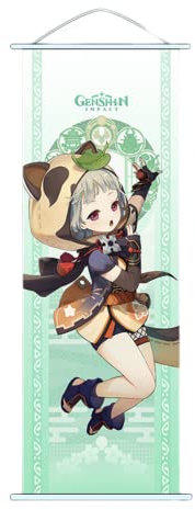 1 x Genshin Impact Hängendes Malerei Seidenstoff Poster Gravur Scroll-Animation Peripherie für Spieleliebhaber (Sayu)