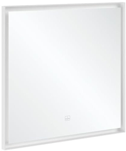 Villeroy & Boch Subway 3.0 Spiegel mit LED-Beleuchtung, Rechteck, 800x750x47,5 mm, A46380, Farbe: White Matt