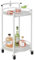 Azheruol Home Bar & Servierwagen Weiß Rund Klein