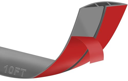 10Ft Floor Cord Cover Gray Silicone Cable Protector Easy to Install Wire Organizer and Hider for Home, Office, Garage (Gray-3m)