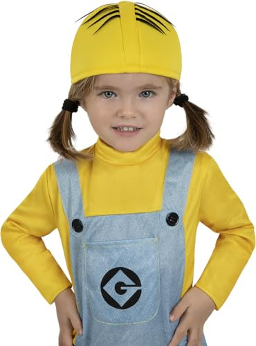 Funidelia | Minions Mütze für Jungen und Mädchen Zeichentrickfilm, Minions, Film und Serien - Zubehör für Kinder, Zubehör für Kostüm - Gelb