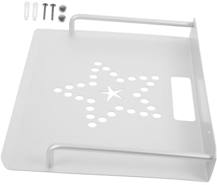 Amosfun Kasten Stb Box Standhalter Obere Regalhalterung Router Standhalter Wifi Router Mount Stand Wandhalterung Routerhalter Halterung Für Wlan-routerhalterung Beamer Weiß W-lan Tv-box