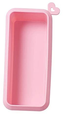 ABOOFAN Moule De Cuisson En Silicone Antiadhésif Rectangulaire Pour Gâteau Et Pain Couleur Rose Facile à Nettoyer Compatible Four Et Micro-ondes