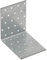 100mm x 100mm x 80mm Galvanised Perforated Angle Plate Bracket Connector for Wood 2mm Thick Steel Corner Bracket Metal L Plate Heavy Duty KM12 (Pack of 10)