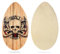 HQO LOVL Skimboard 88,9 cm Skimboard für Kinder und Erwachsene, Holz-Skimboards mit Hochglanzbeschichtung für Strand-Skimboards für Anfänger bis Fortgeschrittene (Schädel)