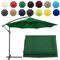Replacement Parasol Canopy Sun Umbrella Replacement Cloth For 200cm-6 Arms 2.7m-6 Arms 2.7m-8 Arms 300cm-6 Arms 300cm-8 Arms(Color:Green,Size:8 ribs-3m(9.8ft))