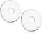 2pcs Large Shower Arm Flange, 3.15 Inch Round Oversized Escutcheon Plates Stainless Steel Shower Pipe Tap Chrome Cover Collar Replacement Parts for Shower Head Arms