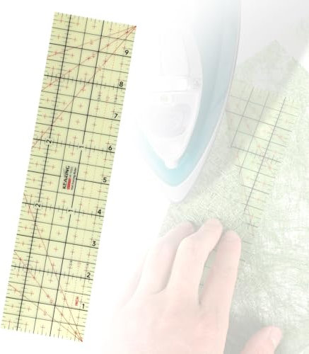 EFUTURETIME Regla de planchado resistente al calor, 10 x 2,5 pulgadas, regla de planchado en caliente, universal, regla de hierro caliente, especializada en planchado, planchado, dobladillo, imperiale