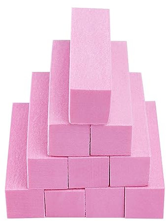 Bloques de lima de 4 lados, esponja para uñas, pulidor, pulir, manicura, herramientas de arte, 10 unidades