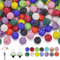 Wonninek 100pcs Disco Ball Perlen 10mm Kristall Strass Perlen Tonperlen Rund Gepflastert Discokugel Perlens Kristall Diamant Perlens für Armband Halskette Ohrring Schmuck Herstellung Weihnachtsdekor