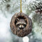 Weihnachtsbaum Tier Anhänger Lustiger Weihnachten Winter Cartoon Ornament 2D Acryl Weihnachtskugeln Christbaumschmuck Tier Weihnachtsbaumschmuck Wohnzimmer Auto Ornamente Weihnachtsdeko (E, One Size)