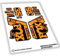 WP469 Aufkleber kompatibel mit Forks Fox 36 Performance Elite Live Valve Bike Stickers, MTB Decals, Auffkleber, Federgabel (Fluororange)