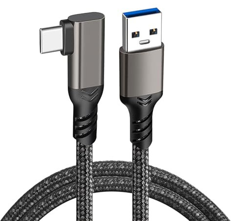 Usb C Charger Cable, 10gbps Usb to Usb C Cable Right Angle Charger Cable Type C, 0.5m Phone Charger Cables for Car And Mobile Phone