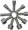 DOITOOL Steckschlüssel-set Schlagschrauber Steckschlüssel-adapter 9-teilig Metrische Stecknuss Stahl Für Bohrer Holzbearbeitung