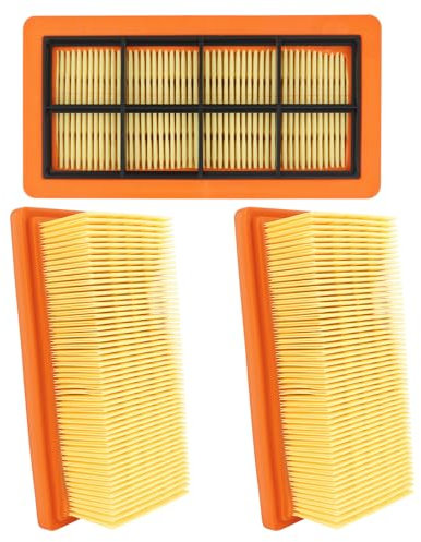 Estelife AD4 Flachfaltenfilter für Kärcher AD 4 AD 2 AD 3 Premium Vacuum Cleaner Battery AD2 AD3 AD4 AD3.200 AD3.000- und Trockensauger, Ersetzt 6.415-953.0