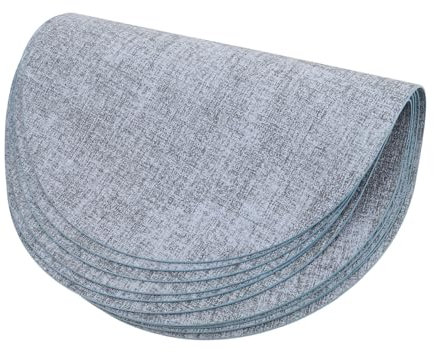 Cabilock 6stücke Teiliges Set Kunstleder Tischsets Hitzebeständig Abwaschbar Und rutschfest Stylische Platzdeckchen Für Esszimmer Restaurant Und Zuhause Und Pflegeleicht