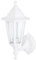 Kwazar Luminaire ERANO.A Applique murale d'extérieur E27 IP44 - Blanc - Lampe d'extérieur rustique max 60 W - Éclairage mural résistant aux intempéries pour mur de maison, jardin et entrée