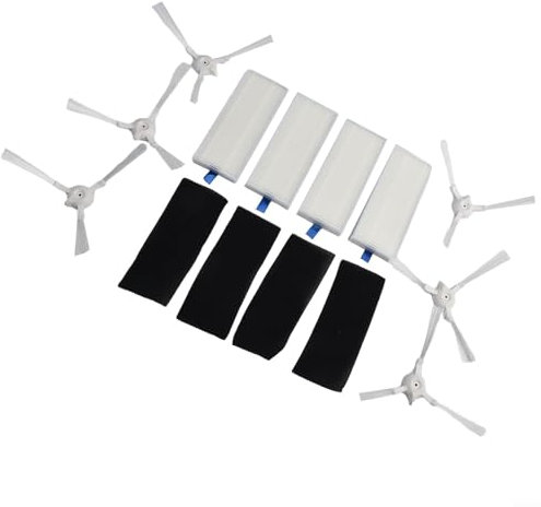 Springwillfly Kit di ricambio per aspirapolvere robot serie X-plorer 4 filtri 6 spazzole laterali compatibili 20 40 45 50 RR682 RR687 RR688